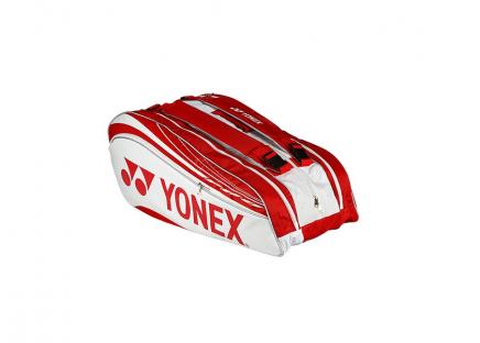Tenisov taky Yonex - Yonex Wozniacki Pro Series Red/White 9 Pack Bag