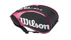 Tenisové tašky Wilson Wilson Tour 9 Bag Pink